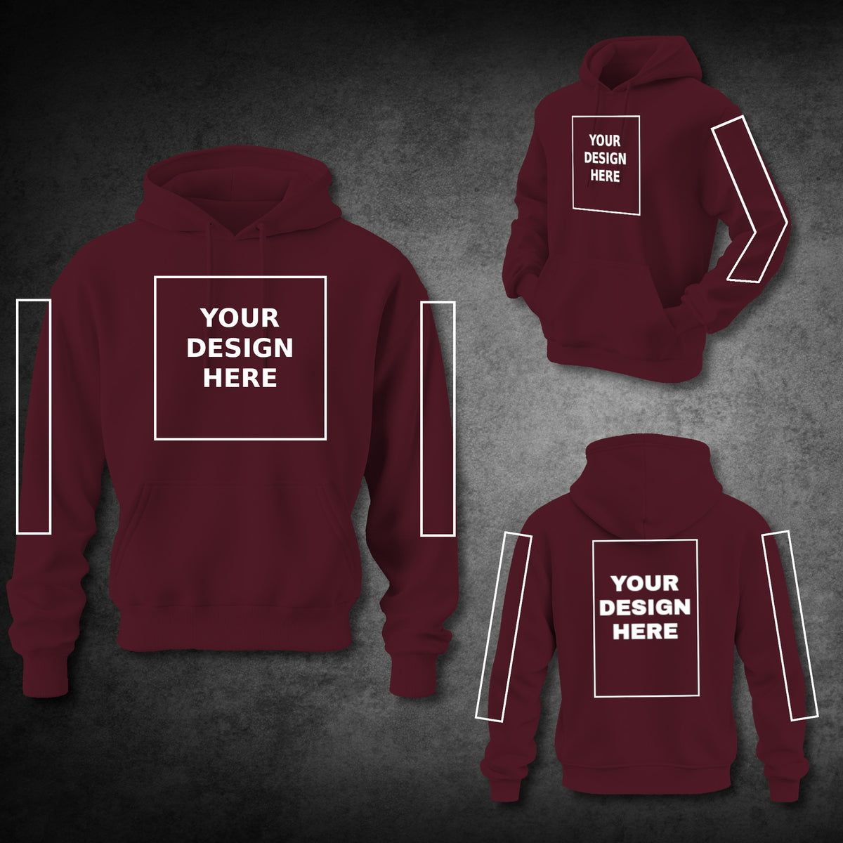 A Hoodie titled "Custom Billiards Hoodie" from Crossbank Clothing