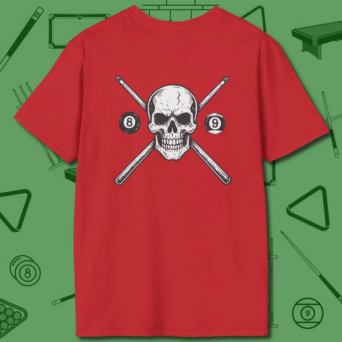 Cue & Bones T-Shirt, back view, in Sand made for long nights and longer runs