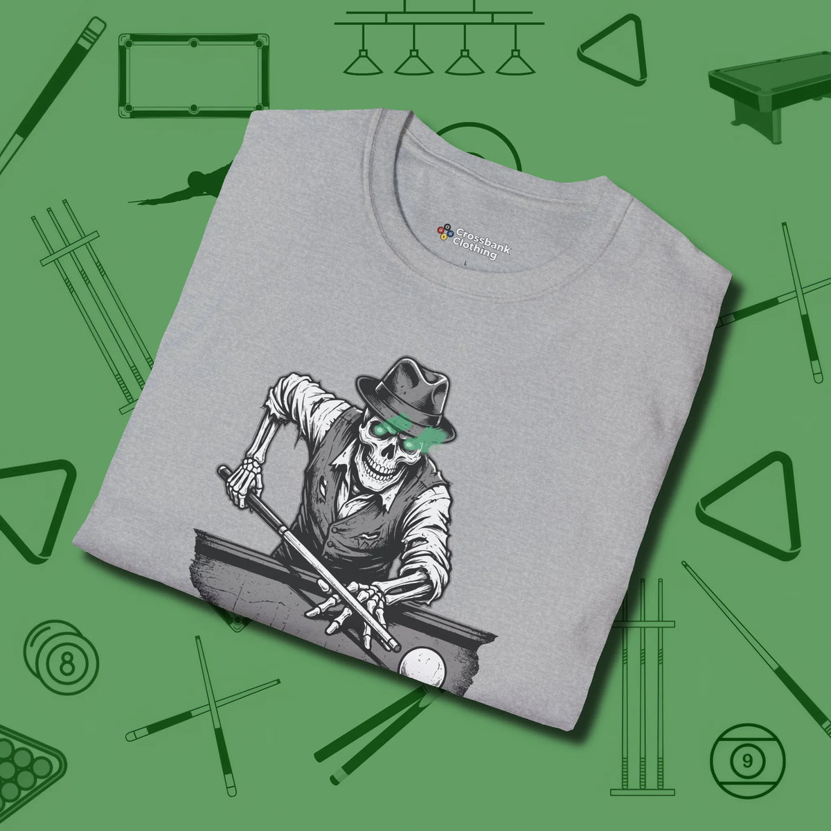 Dead Stroke T-Shirt, folded view, in Sport Grey smart apparel for strategic players