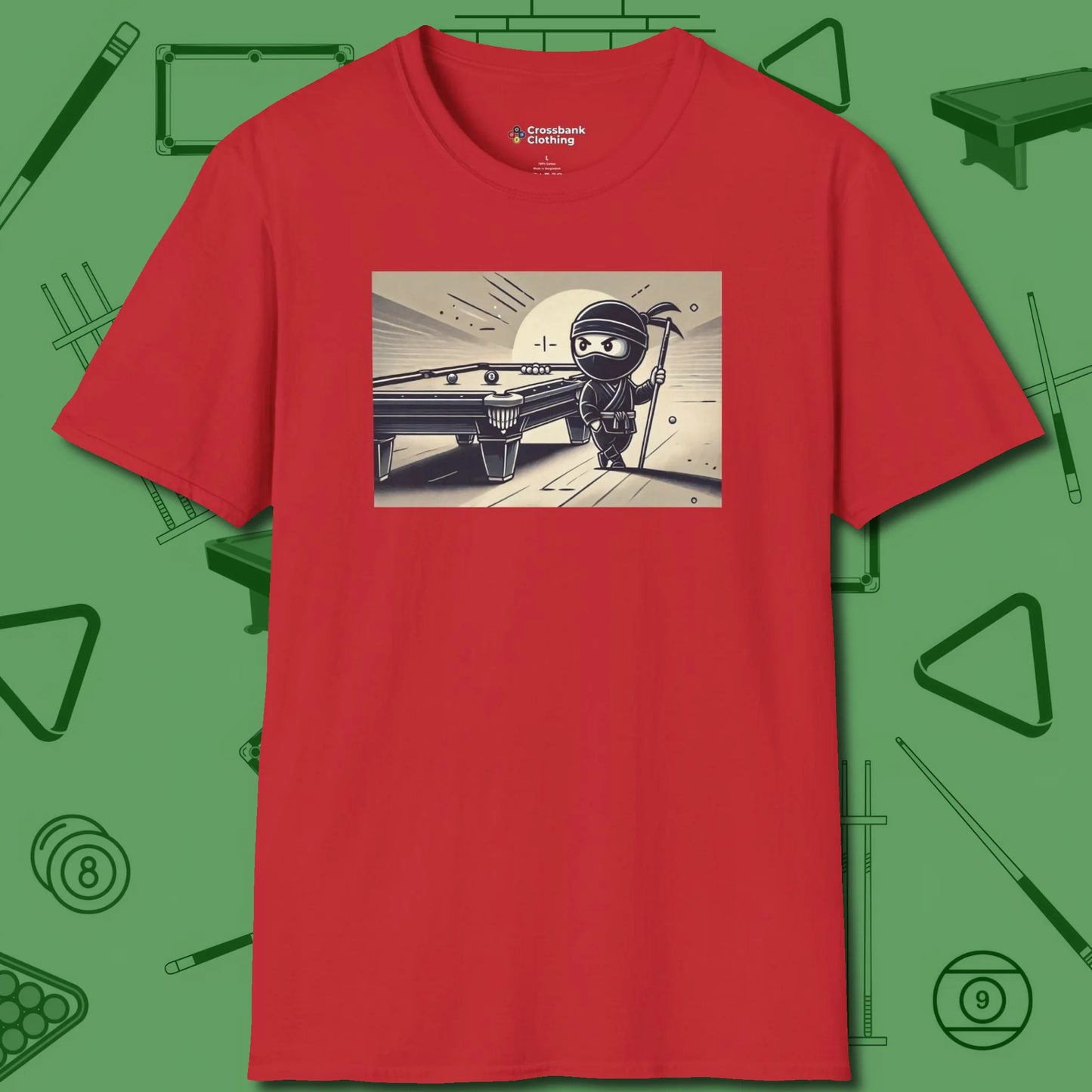 Irate Ninja Pool T-Shirt