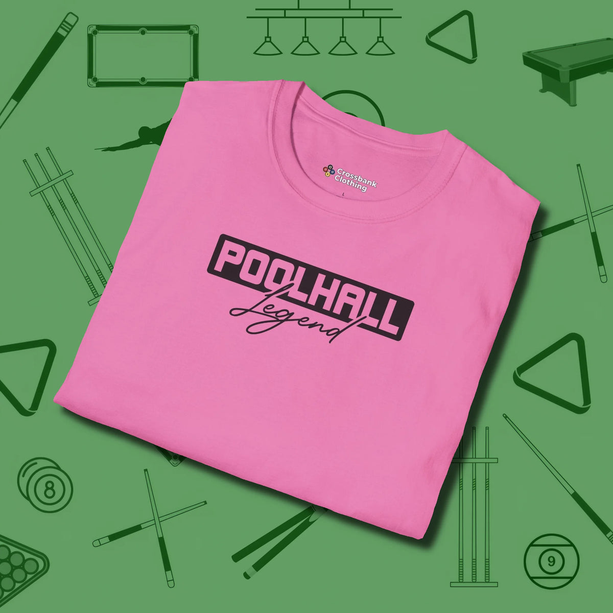 Hall Legend T-Shirt, folded view, in Azalea your secret weapon off the table