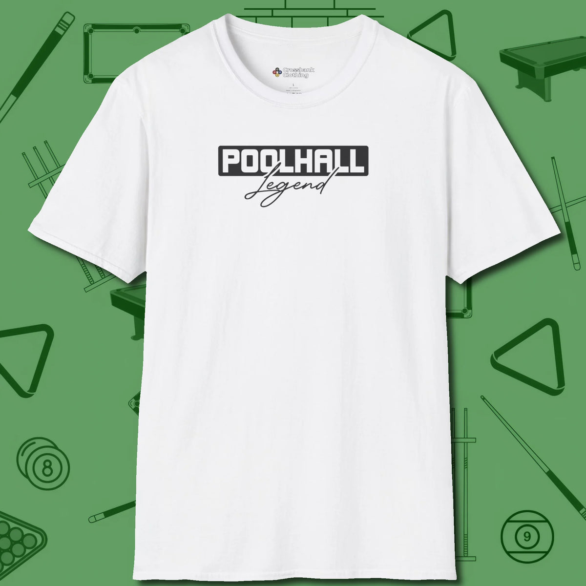 Hall Legend T-Shirt, front view, in White make every shot — and outfit — count