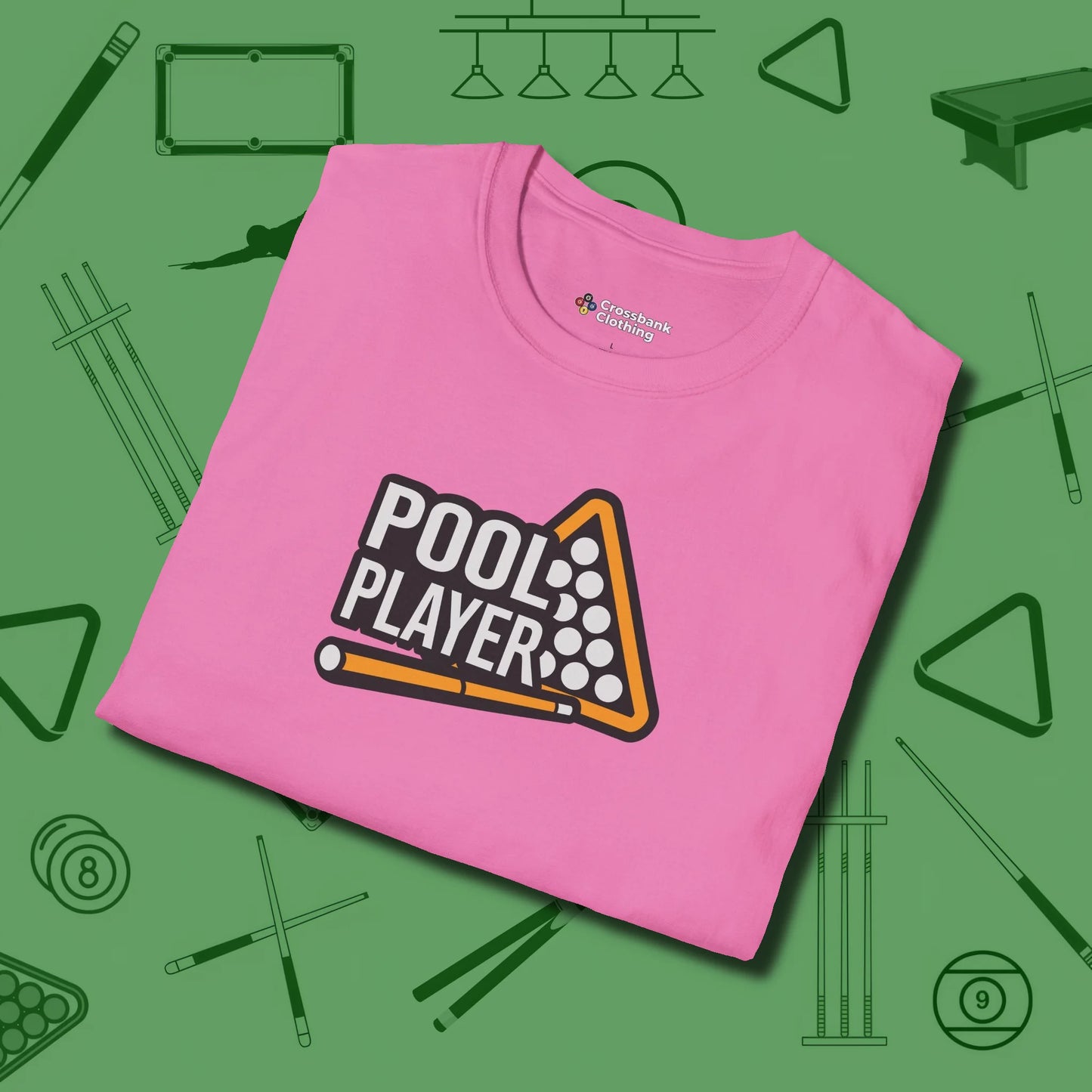 T-Shirt, folded view, in Azalea for players who live the game