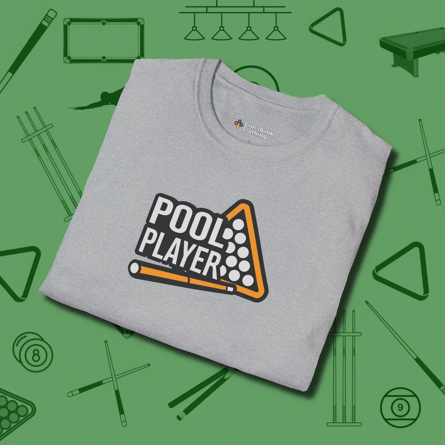 T-Shirt, folded view, in Sport Grey earns respect before the first shot