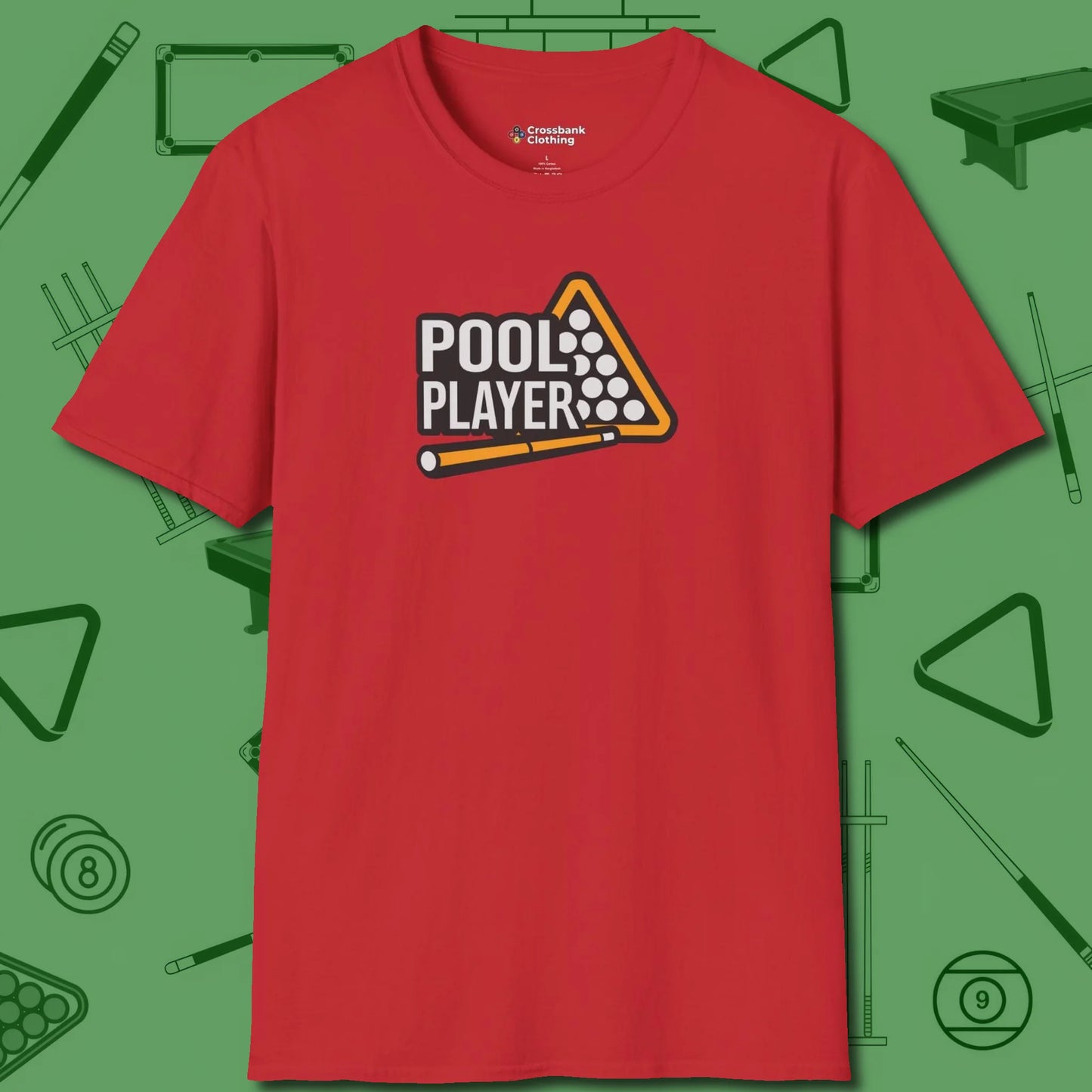 T-Shirt, front view, in Red designed for dead stroke and deadpan looks