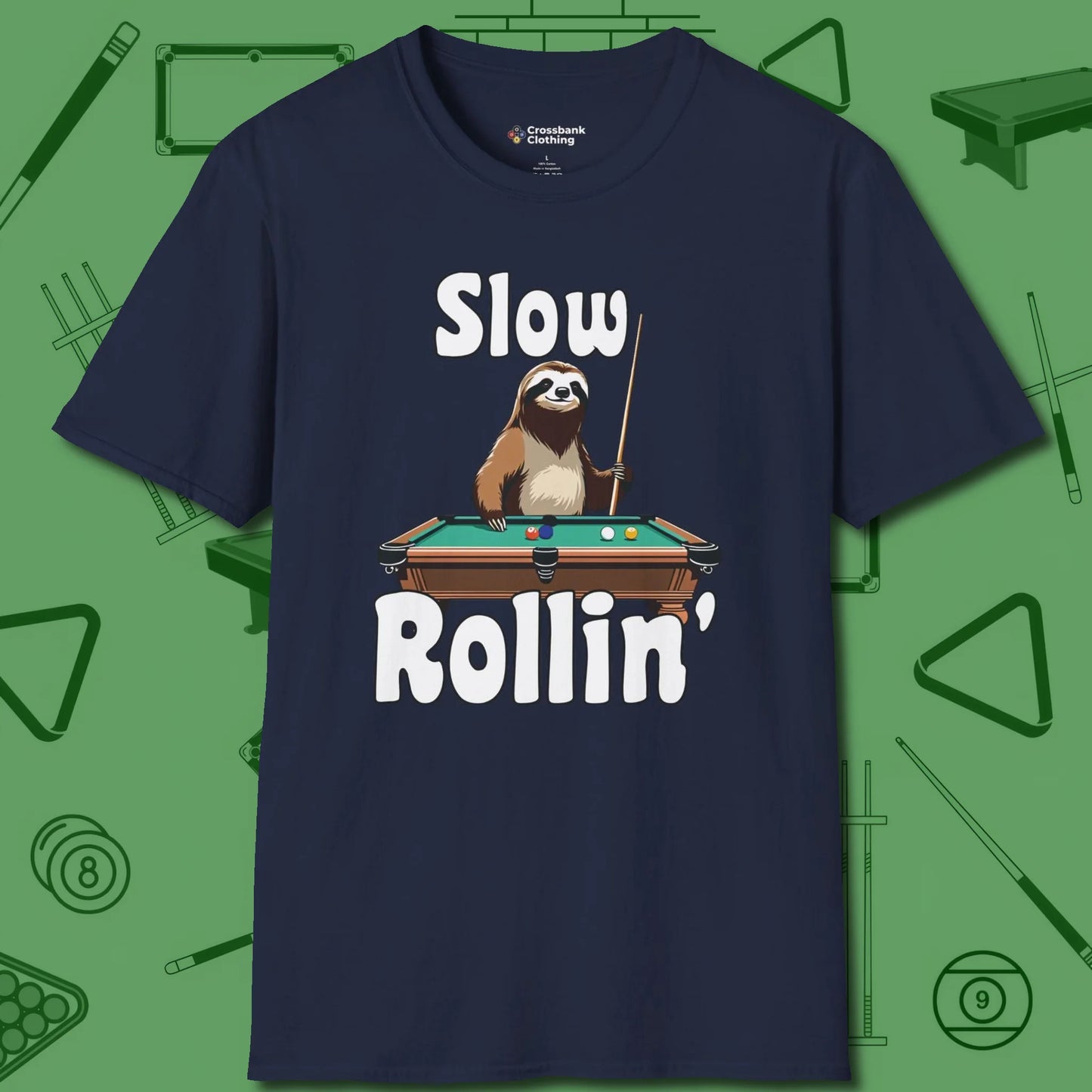 Slow Rollin' Sloth Pool T-Shirt