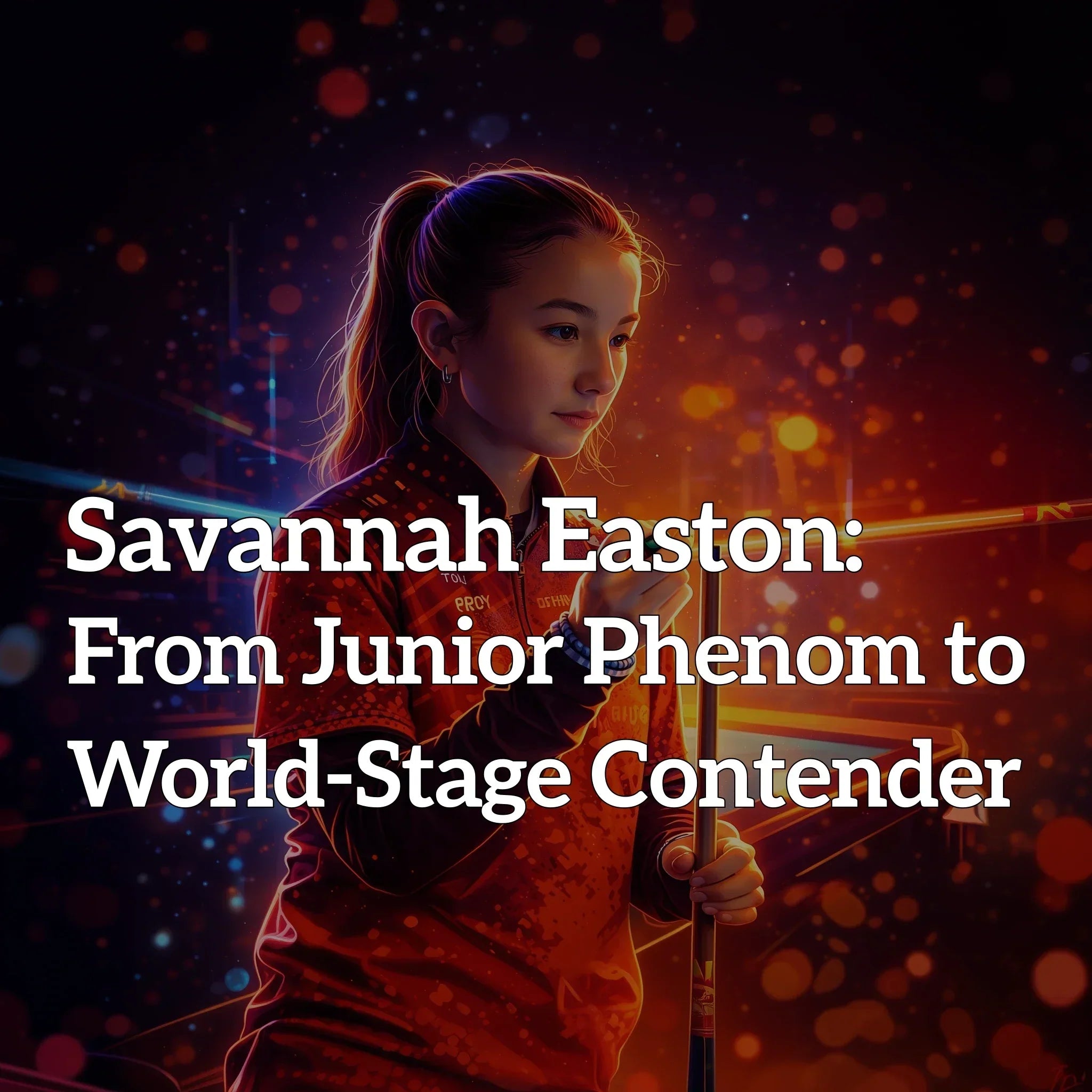 Teenage pool player Savannah Easton competing in a women’s professional 8-ball championship match