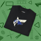 Pool Shark T-Shirt, in Black color, billiards shirt, folded view