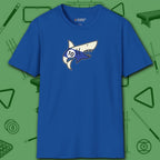 Pool Shark T-Shirt, in Royal color, billiards shirt, front view