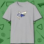 Pool Shark T-Shirt, in Sport Grey color, billiards shirt, front view