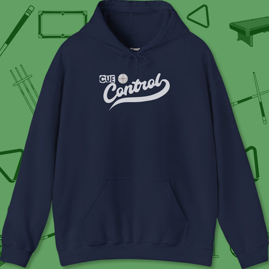 A Hoodie with billiards-themed design from Crossbank Clothing