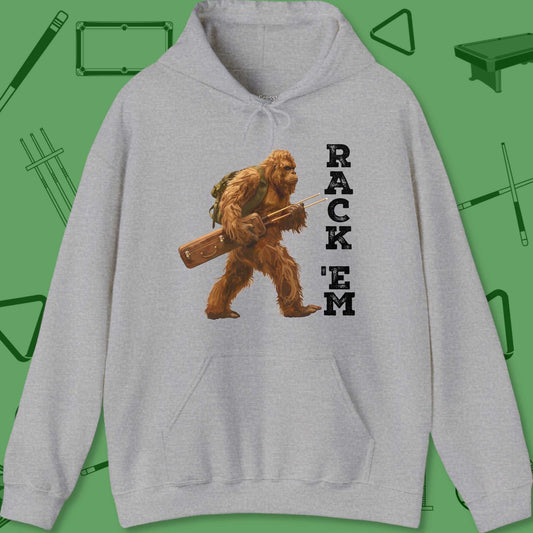 A Hoodie with billiards-themed design from Crossbank Clothing