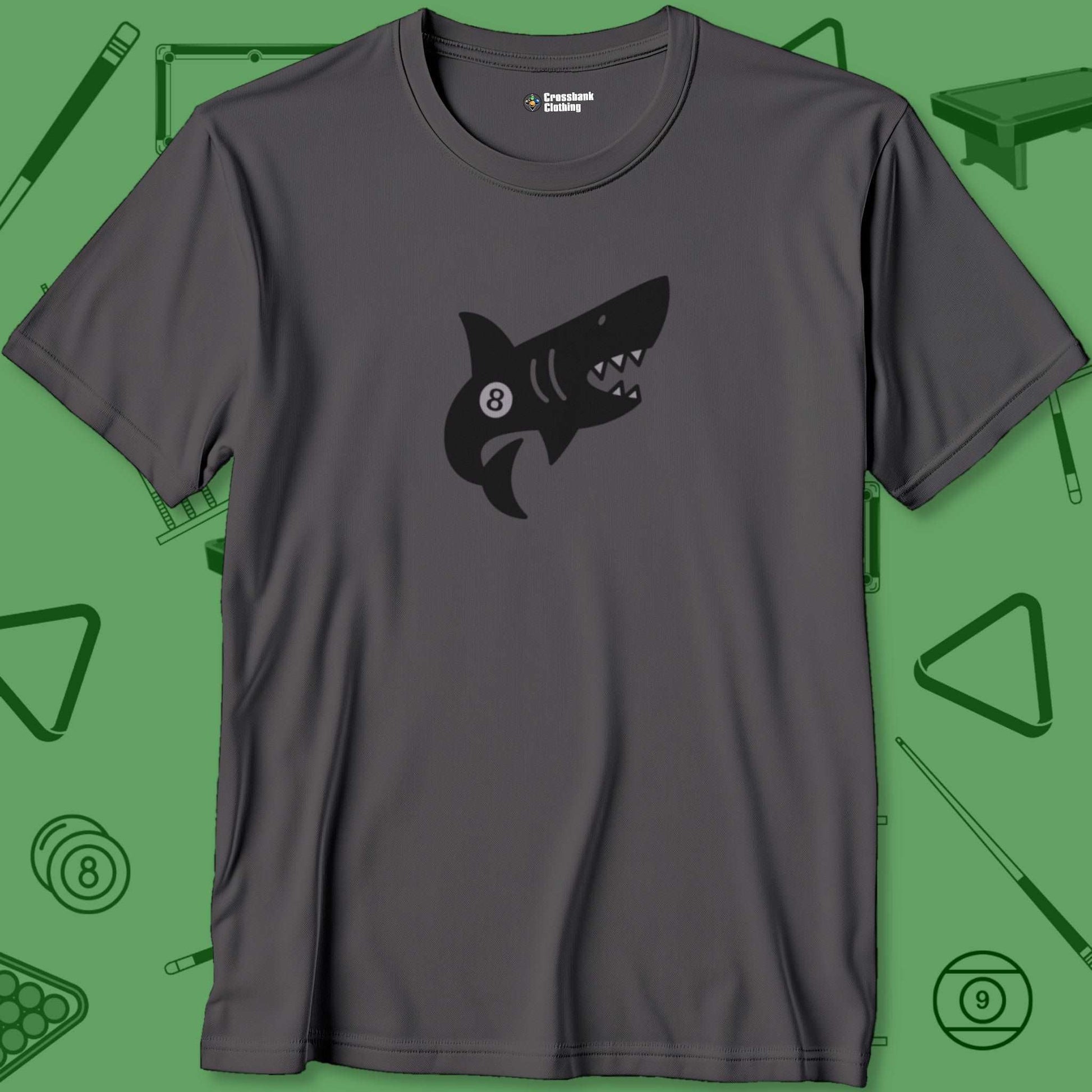 A T-Shirt with billiards-themed design from Crossbank Clothing