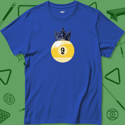 A T-Shirt with billiards-themed design from Crossbank Clothing