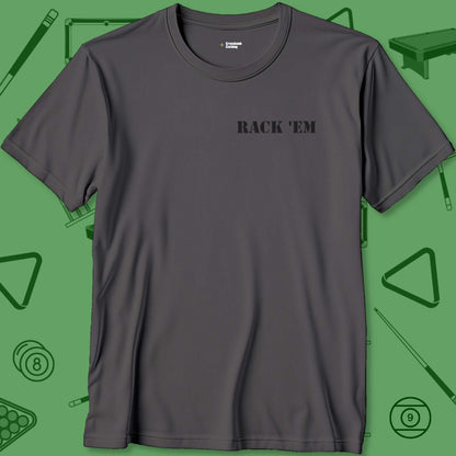 A T-Shirt with billiards-themed design from Crossbank Clothing