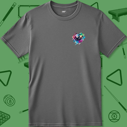 A T-Shirt with billiards-themed design from Crossbank Clothing