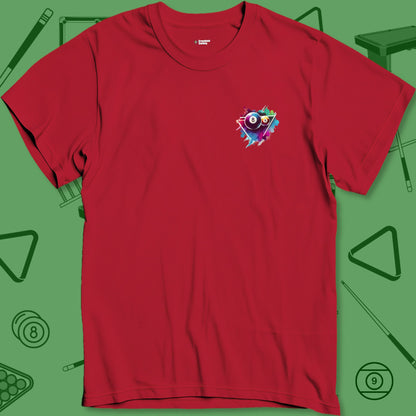 A T-Shirt with billiards-themed design from Crossbank Clothing