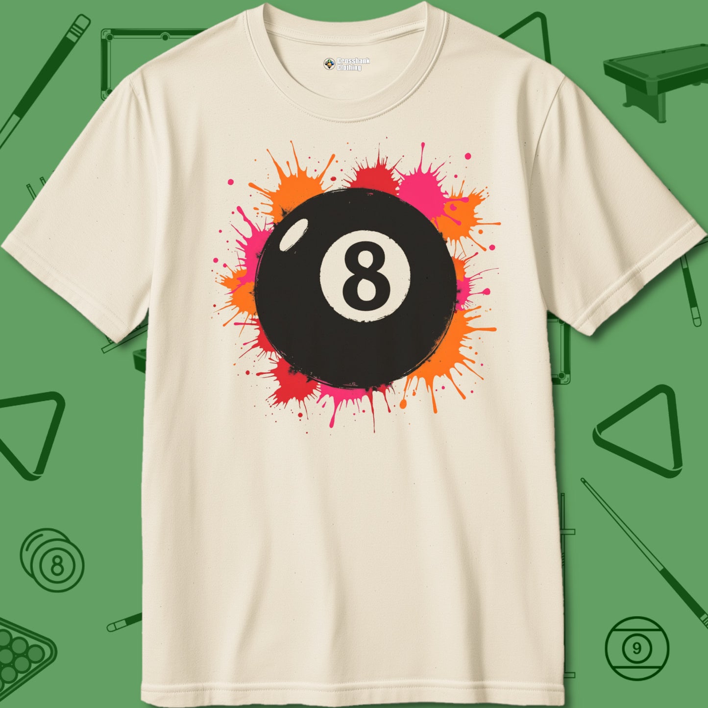 Paint Splatter Eight Ball T-Shirt