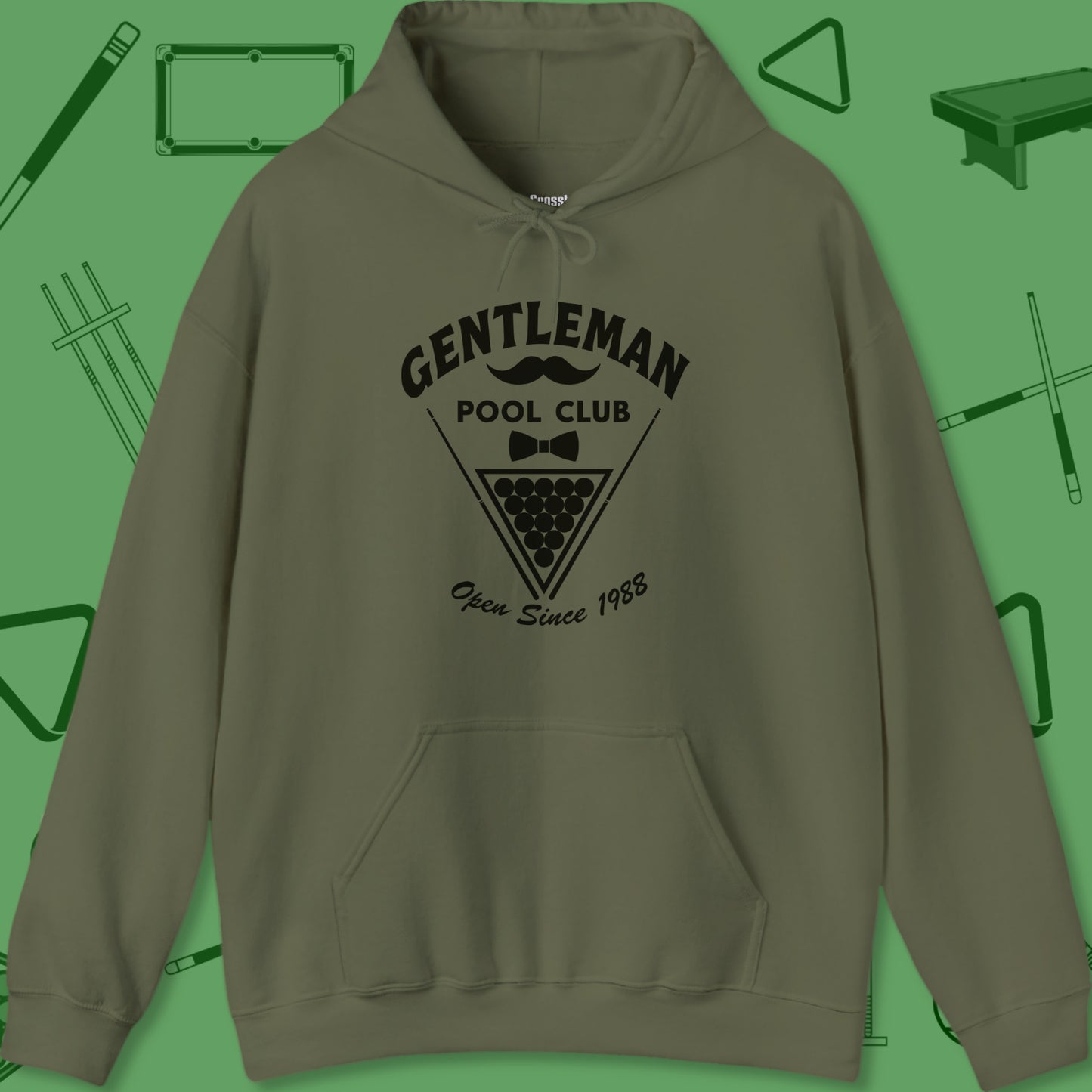 Gentleman Pool Club Billiards Hoodie