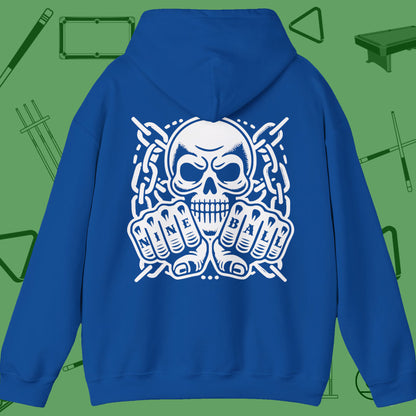 Skull & Chains Nine Ball Billiards Hoodie