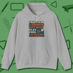 3 Things Hoodie, front view, in Sport Grey play in style, win in silence