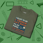 3 Things T-Shirt, folded view, in Military Green for hustlers who keep it honest