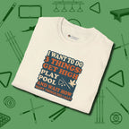 3 Things T-Shirt, folded view, in Natural poolroom style with tournament attitude