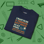 3 Things T-Shirt, folded view, in Navy what the real shooters wear