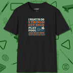 3 Things T-Shirt, front view, in Black for hustlers who keep it honest