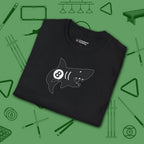 Pool Shark T-Shirt, in Black color, billiards shirt, folded view