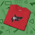 Pool Shark T-Shirt, in Red color, billiards shirt, folded view