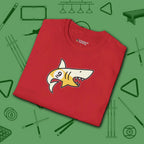 Pool Shark T-Shirt, in Red color, billiards shirt, folded view