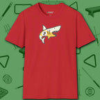 Pool Shark T-Shirt, in Red color, billiards shirt, front view