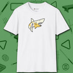 Pool Shark T-Shirt, in White color, billiards shirt, front view