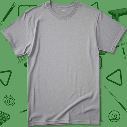 A T-Shirt with billiards-themed design from Crossbank Clothing