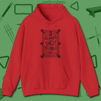 Always A Shot Hoodie, front view, in Red it’s not a hobby — it’s a lifestyle