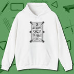 Always A Shot Hoodie, front view, in White what champions wear between racks