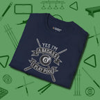 Badass T-Shirt, folded view, in Navy from chalk to clutch, look the part
