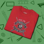 Badass T-Shirt, folded view, in Red tough like your favorite break cue