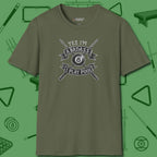 Badass T-Shirt, front view, in Military Green a clean fit for the dirtiest safeties