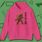 Bigfoot Rack 'em Pool Hoodie, in Carolina Blue color, billiards hoodie, front view