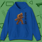 Bigfoot Rack 'em Pool Hoodie, in Red color, billiards hoodie, front view