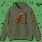 Bigfoot Rack 'em Pool Hoodie, in Royal color, billiards hoodie, front view