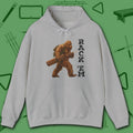 Bigfoot Rack 'em Pool Hoodie, in Sport Grey color, billiards hoodie, front view