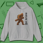 Bigfoot Rack 'em Pool Hoodie, in Sport Grey color, billiards hoodie, front view