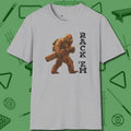 Bigfoot Rack 'em T-Shirt, front view, in Sport Grey for players who live the game