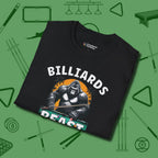 Billiards Beast T-Shirt, folded view, in Black fashion with break-and-run energy