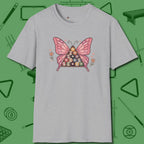 Billiards Butterfly T-Shirt, front view, in Sport Grey not your average 8-ball graphic tee