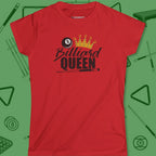 Billiard Queen Women's cut T-Shirt in Red
