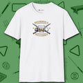 Bourbon and Billiards T-Shirt, in White color, pool shirt, front view